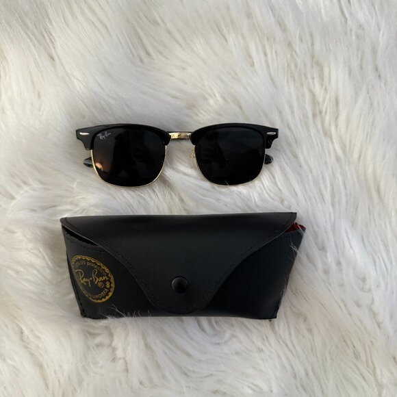 Ray Bans Black and Gold Sunglasses - Picture 1 of 3